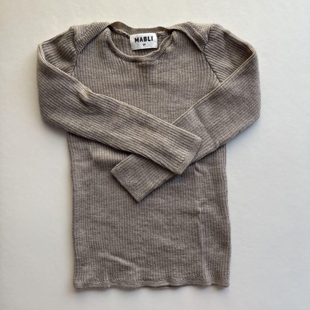 ry様　MABLI (マブリ) ニットトップス２枚　18m&12m 美品】Mabli ニット セーター - メルカリ