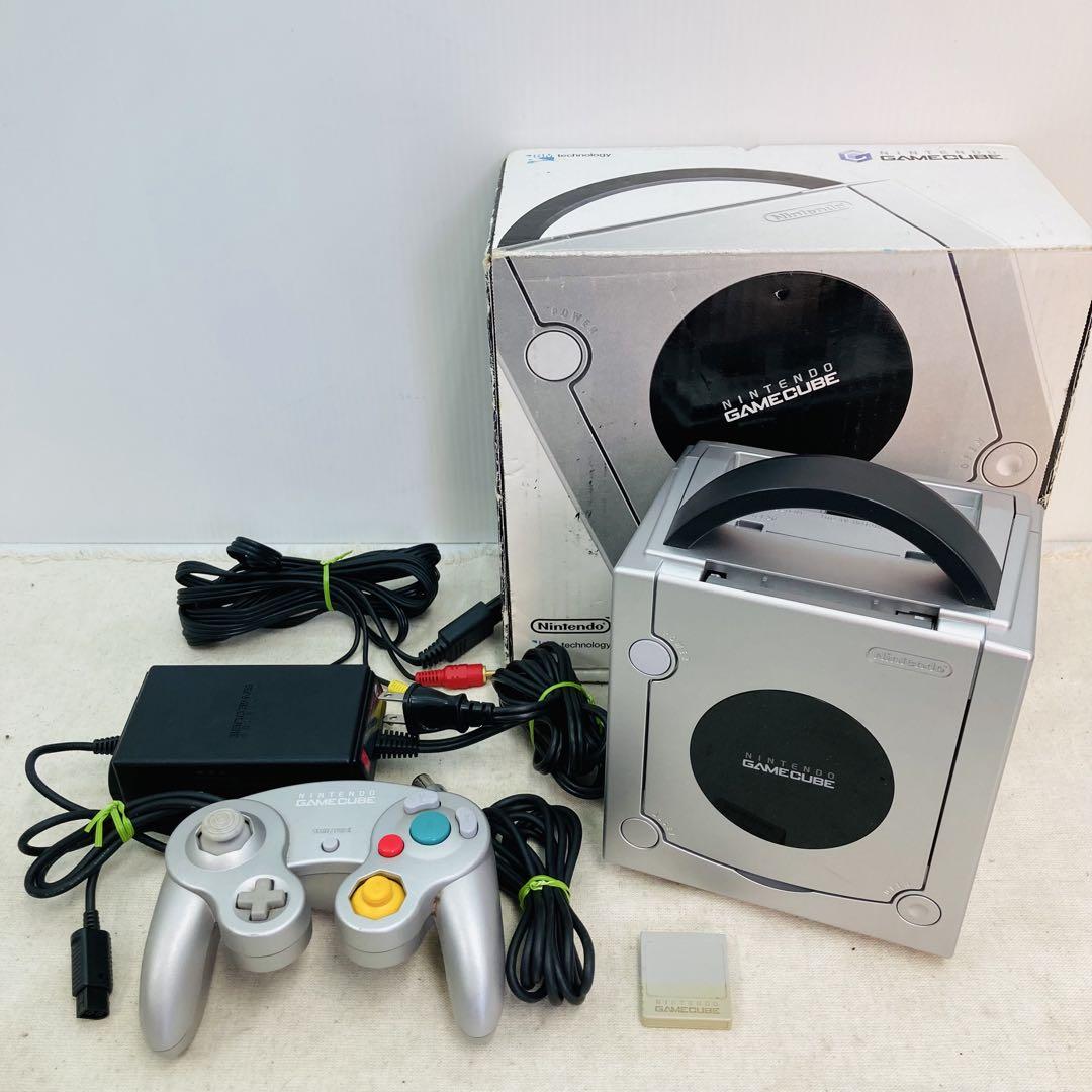 箱有 Nintendo ゲームキューブ 本体 シルバー 動作確認済 こ23
