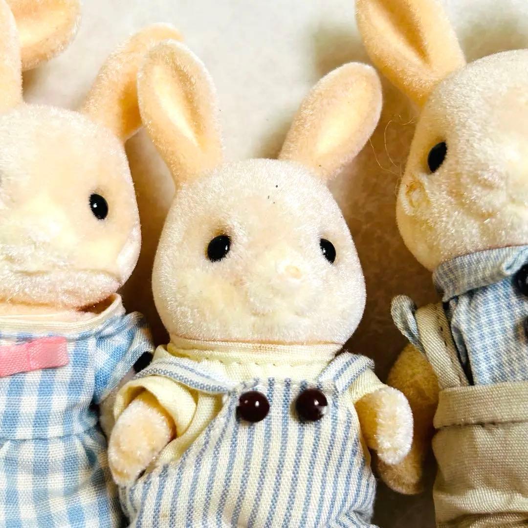 シルバニア ファンクラブ限定 ピンク ワタウサギファミリー＋赤ちゃん 極稀少