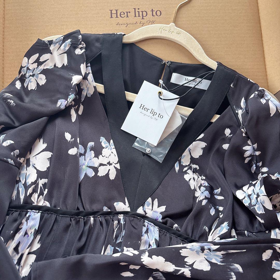 なつめ♡ハーリップトゥMuse Floral Cut-Out Dress