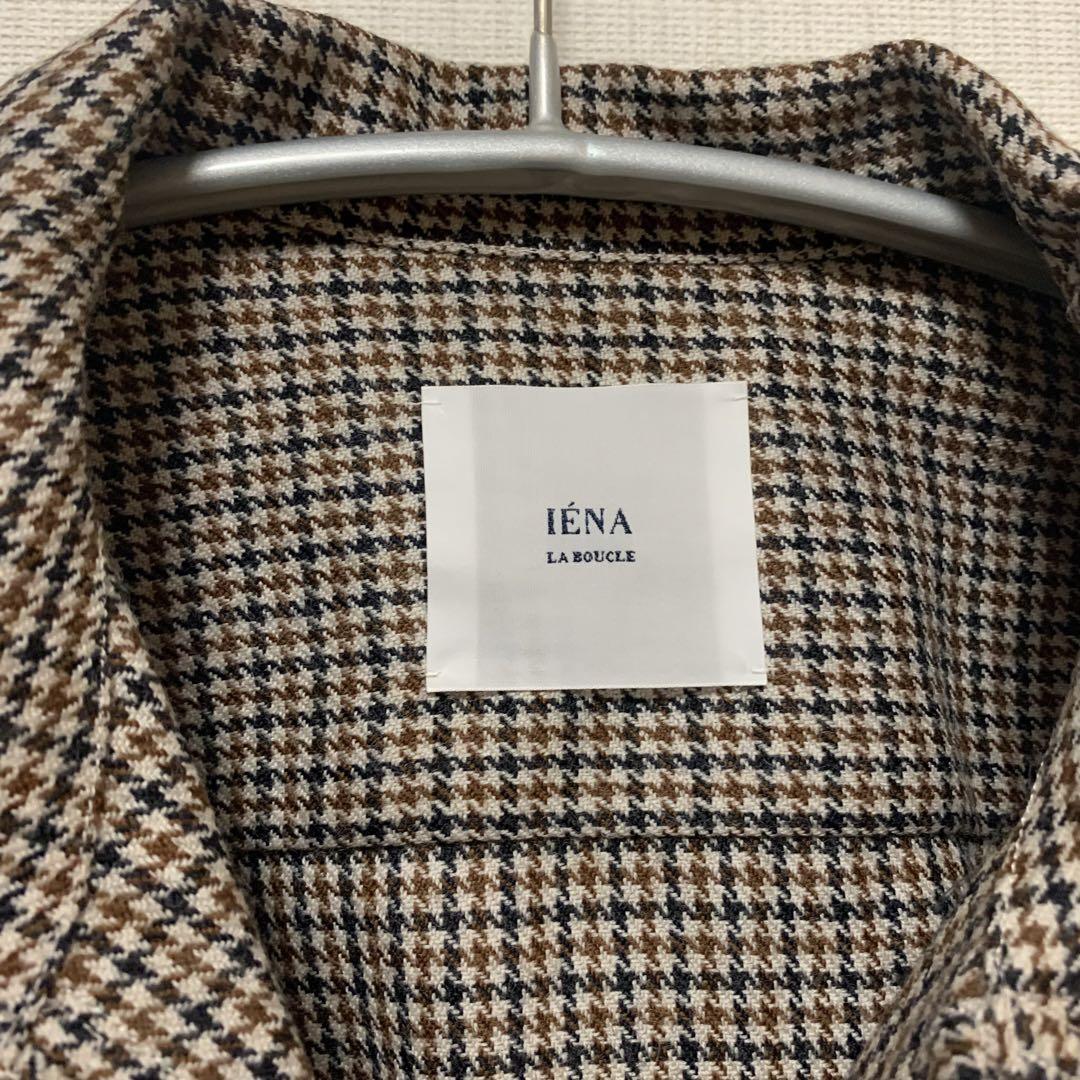 IENA LA BOUCLE サキソニーチェックシャツブルゾン