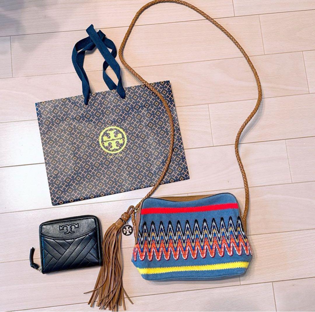 TORY BURCH トリーバーチ ショルダーバッグ 財布　ウォレット　２点