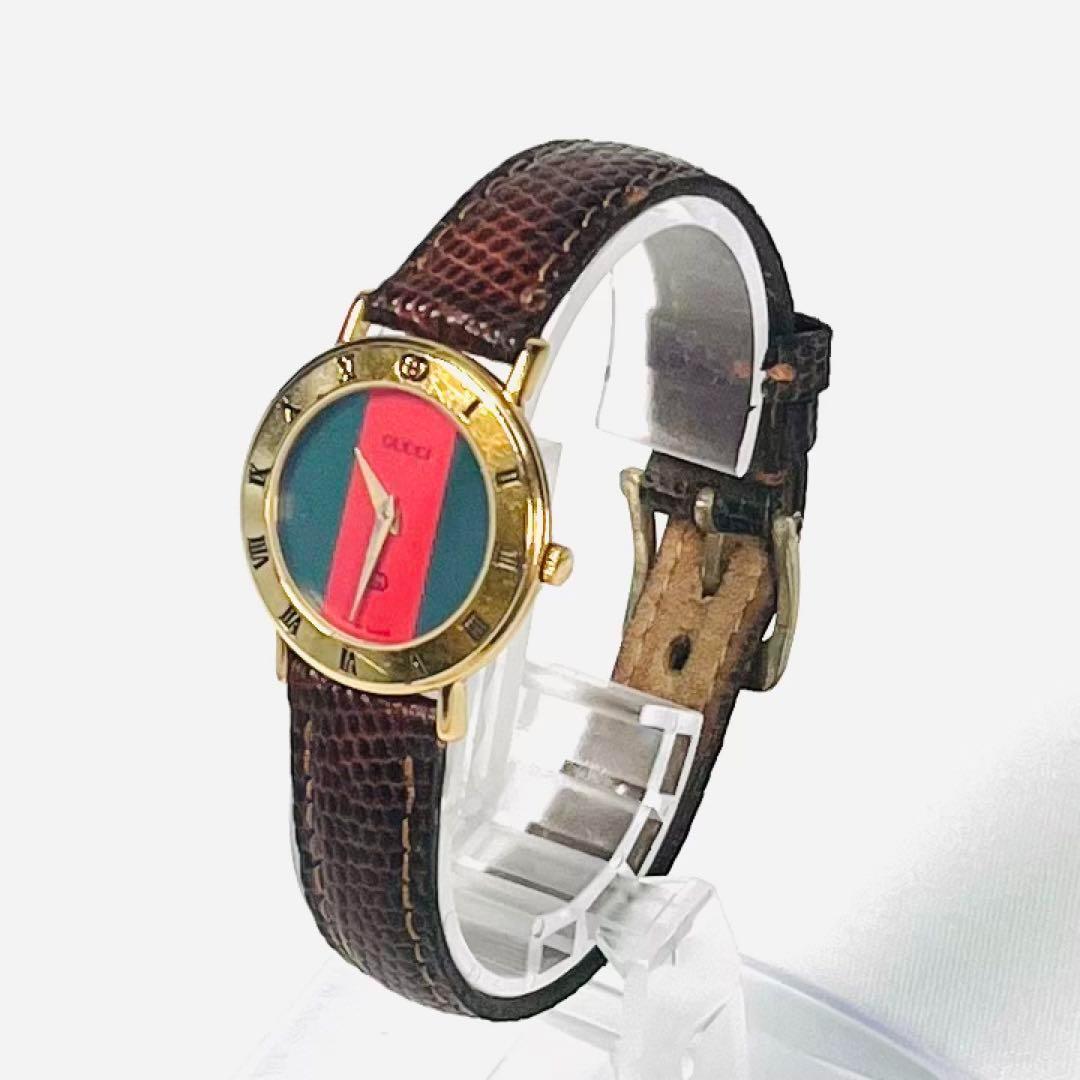 GUCCI グッチ シェリーライン 腕時計 3000L ゴールド 完動品