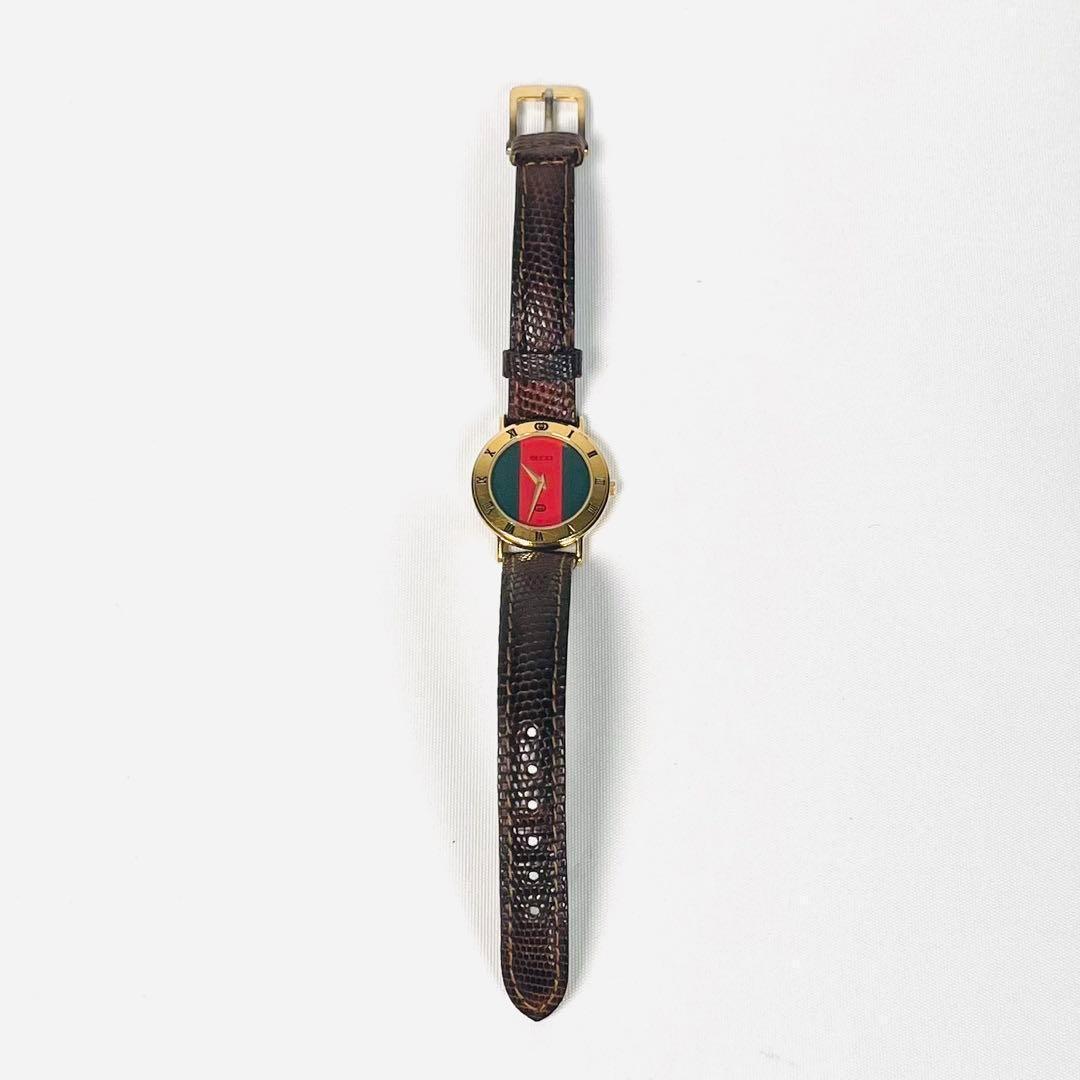 GUCCI グッチ シェリーライン 腕時計 3000L ゴールド 完動品