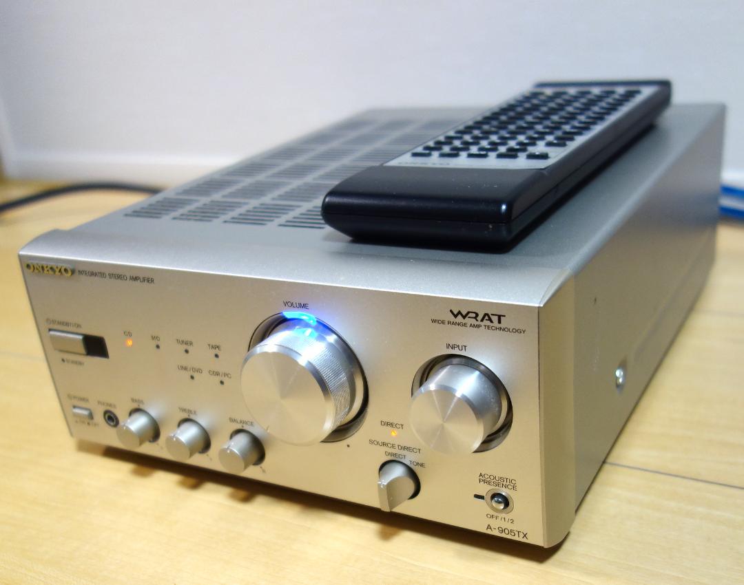 【超美品】ONKYO A-905TX プリメインアンプ（リモコン付）