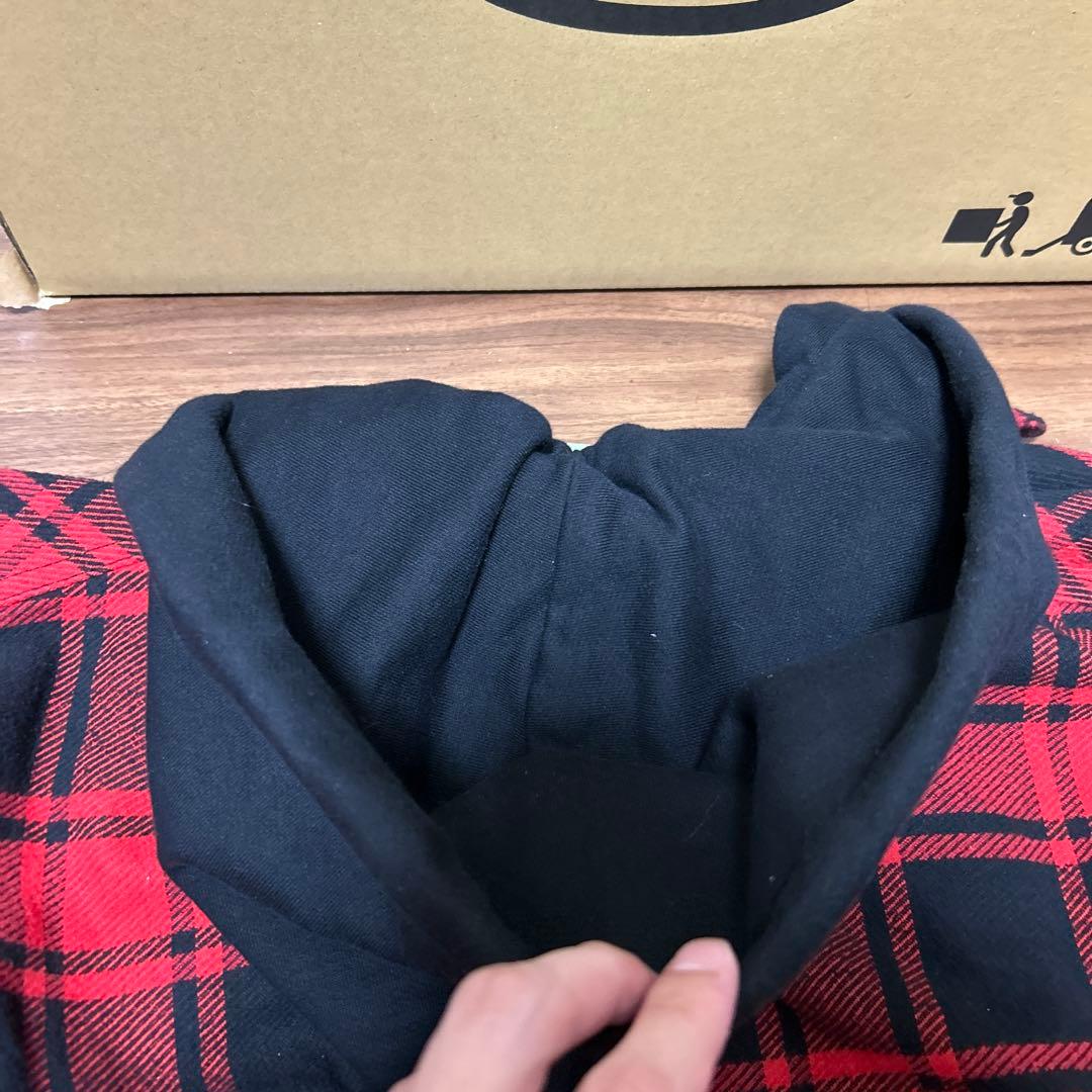 OFF-WHITE チェック柄ネルシャツ レッド/ブラック OFF-WHITE チェック柄ネルシャツ レッド/ブラック