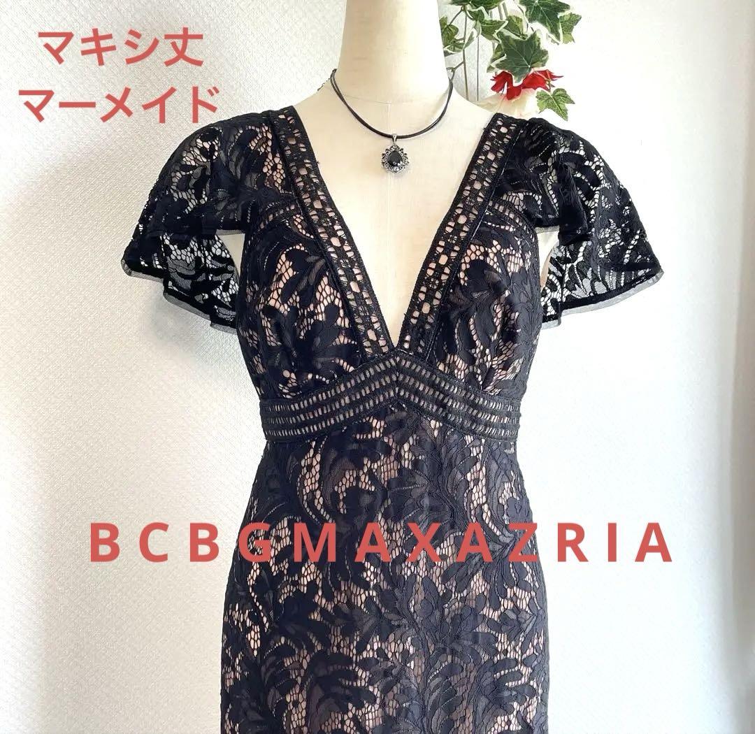 黒　総レース　ロング　ワンピース　半袖　マキシ丈　マーメイド　キャバ嬢　ドレス