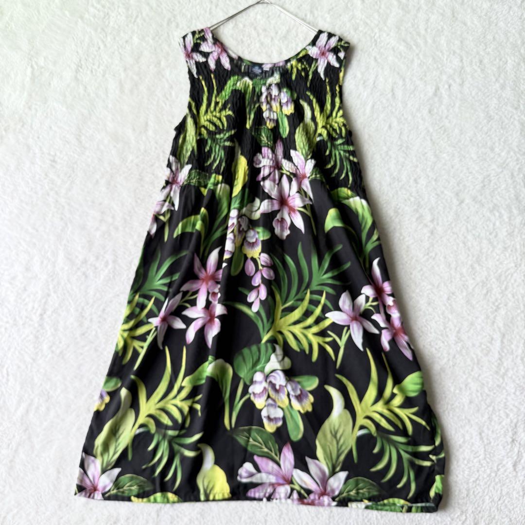 Fashions Myra HAWAII【ハイビスカス】【ムームー】ワンピース ハイビスカスコレクション ハワイ レーヨン ワンピース ムームー