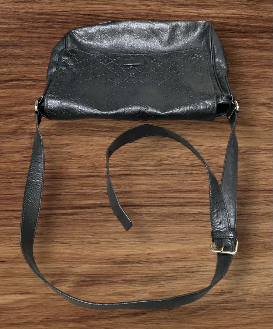 ⭐︎GUCCI グッチ シマレザー ショルダー メッセンジャーバッグ