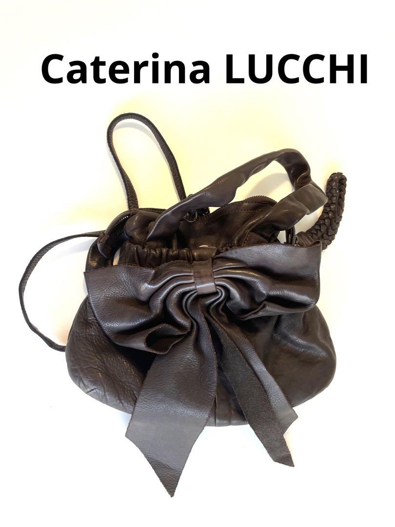 定番のお歳暮＆冬ギフト Caterina 2wayレザーショルダーバッグ イタリア製 LUCCHI バッグ