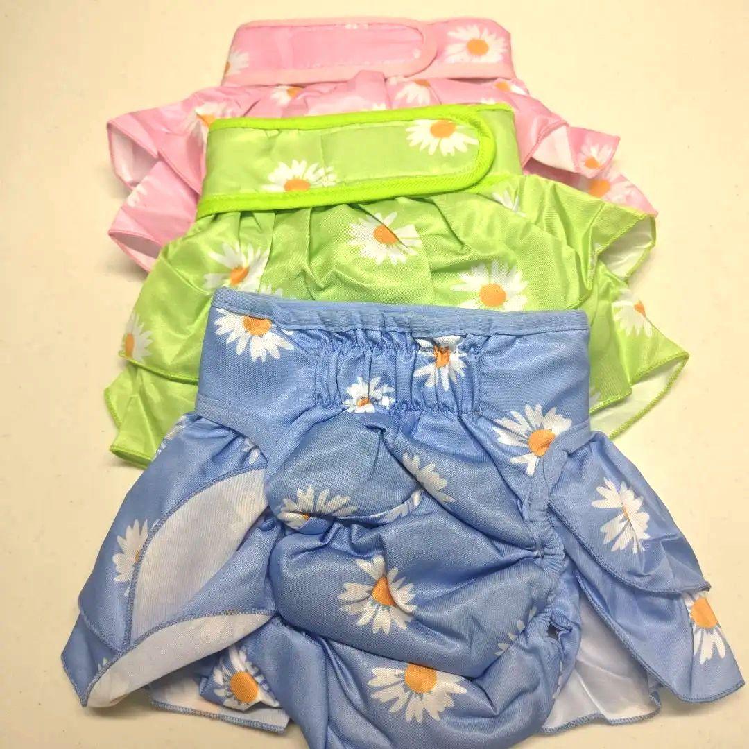 【即購入OK♥】犬おむつ 女の子、耐久性ペットスカート用犬のドレス、洗える