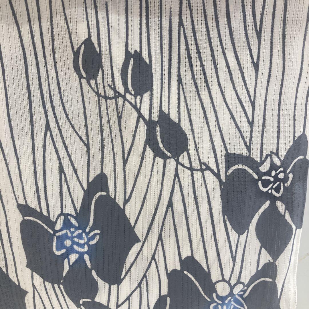 no1ー11綿絽の浴衣　新品　浜松　茄子川染め　逸品