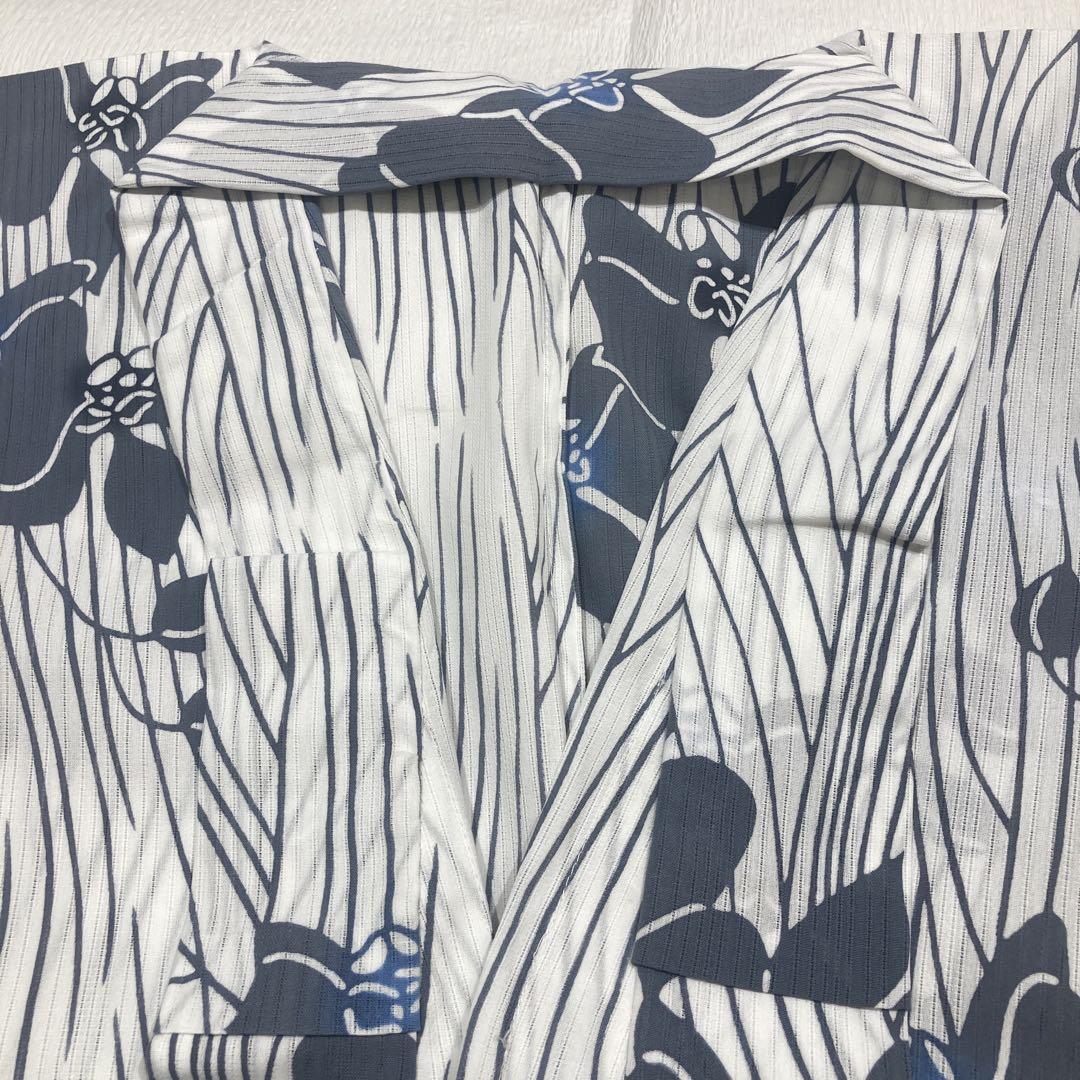 no1ー11綿絽の浴衣　新品　浜松　茄子川染め　逸品