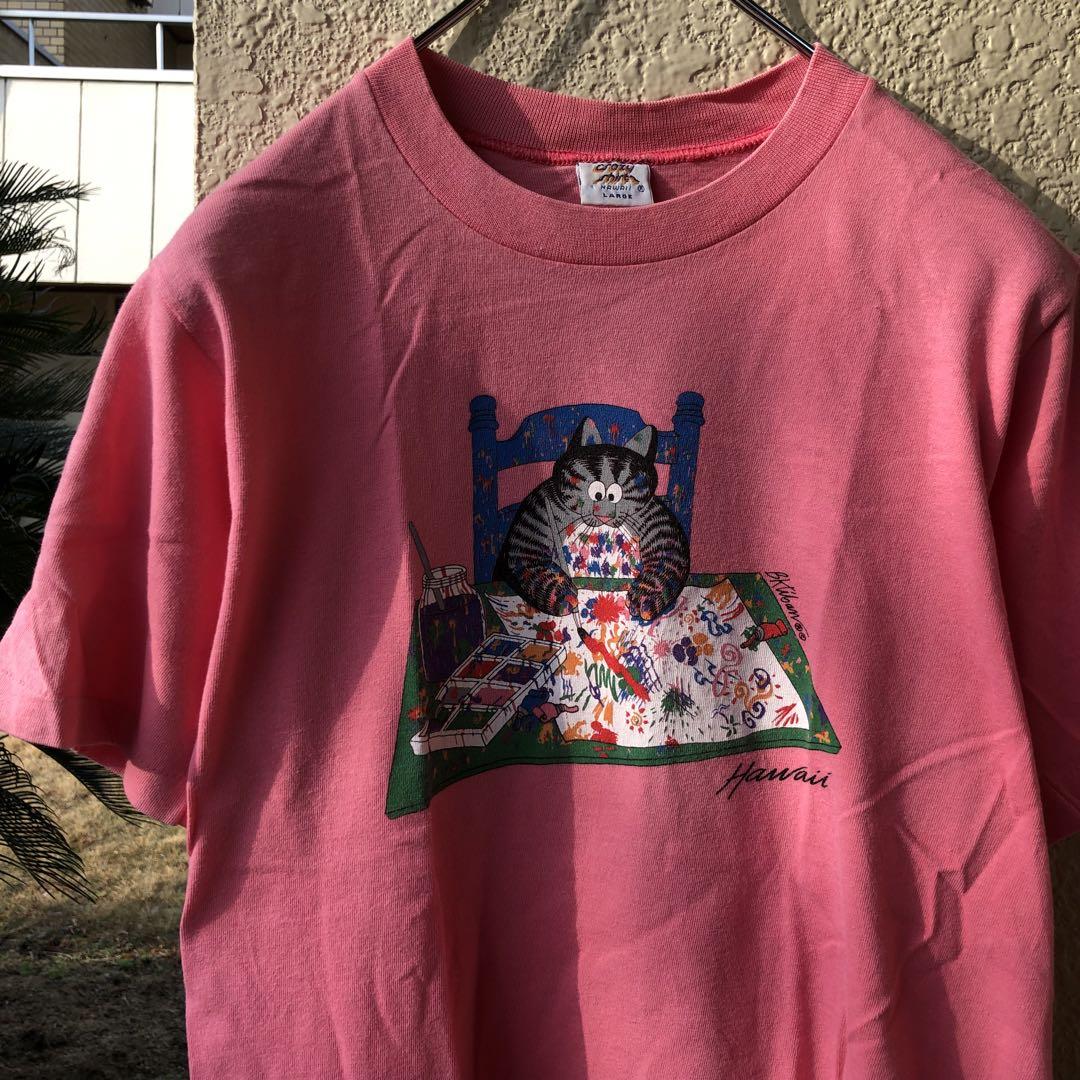 USA製 crazy shirts クリバンキャット 猫 ネコ Tシャツ