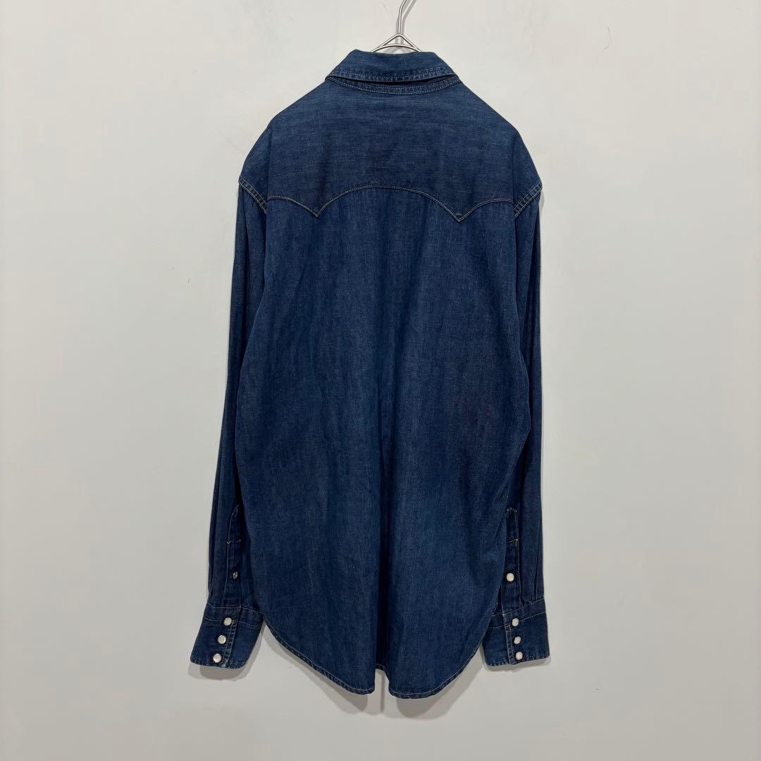 JOE McCOY 美品 107 インディゴ デニム ウエスタンシャツ 耳 15
