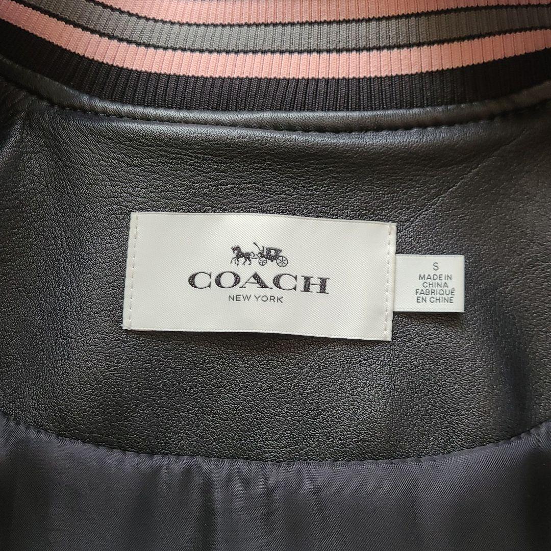 COACHコーチ レザースタジャン（羊革）Sサイズ