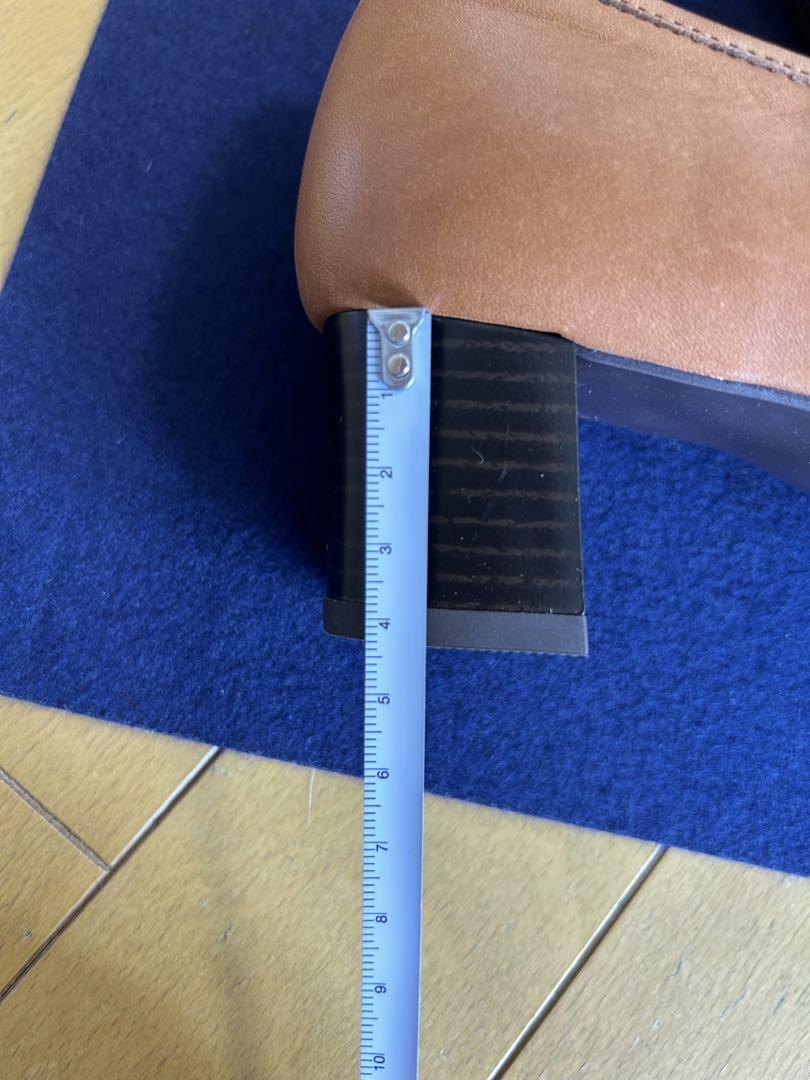 ヒールあり ローファー 24.5 キャメル ブラウン 試し履きのみ