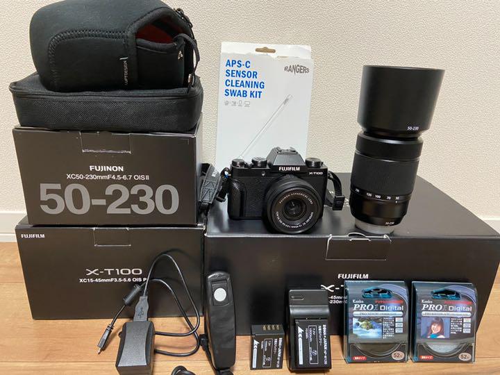 FUJIFILM XT-100 ダブルズームレンズキット ブラック