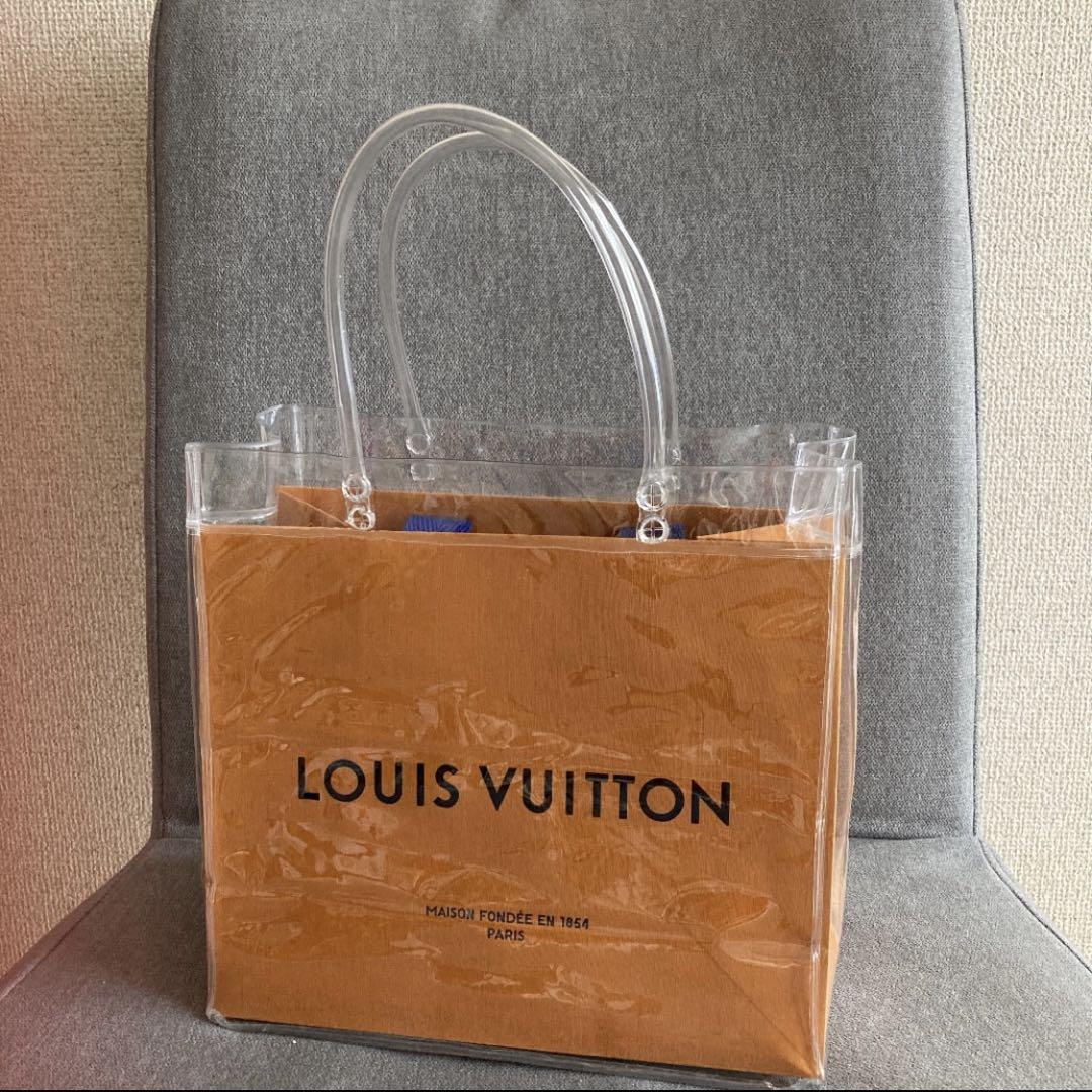 LOUIS VUITTONショッパー&新品ノーブランドクリアバックのセット ルイヴィトンショッパー＆新品ノーブランドクリアバック - メルカリ
