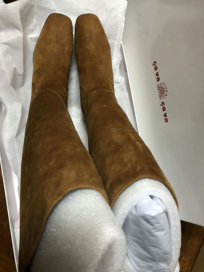 定価30580円 23cm cava cava ブーツ キャメル23cm・cavacava KIN-KAAI_COM