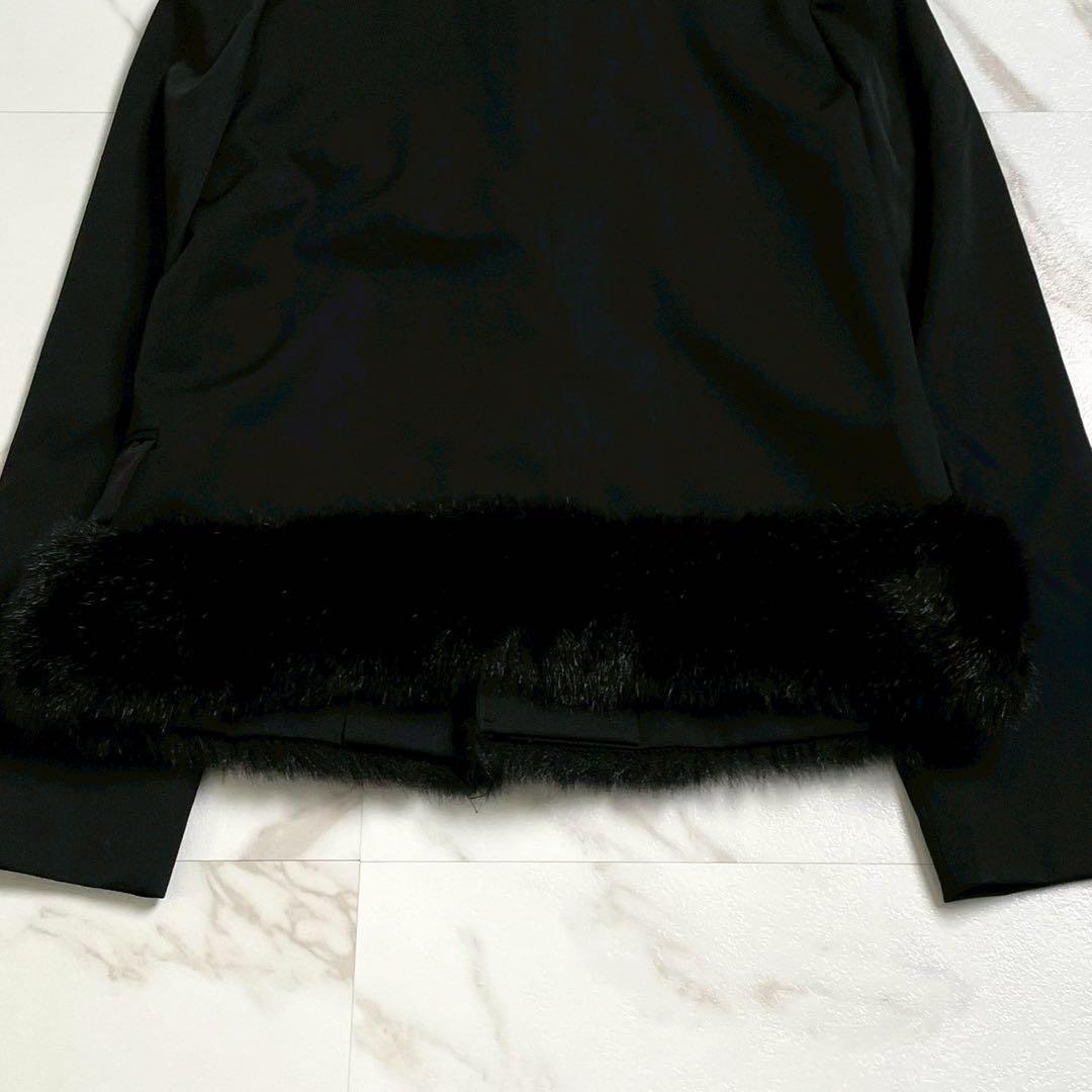 極美品 97AW⭐️コムデギャルソン テーラードジャケット ファー付 ブラック 極美品 97AW⭐️コムデギャルソン テーラードジャケット ファー