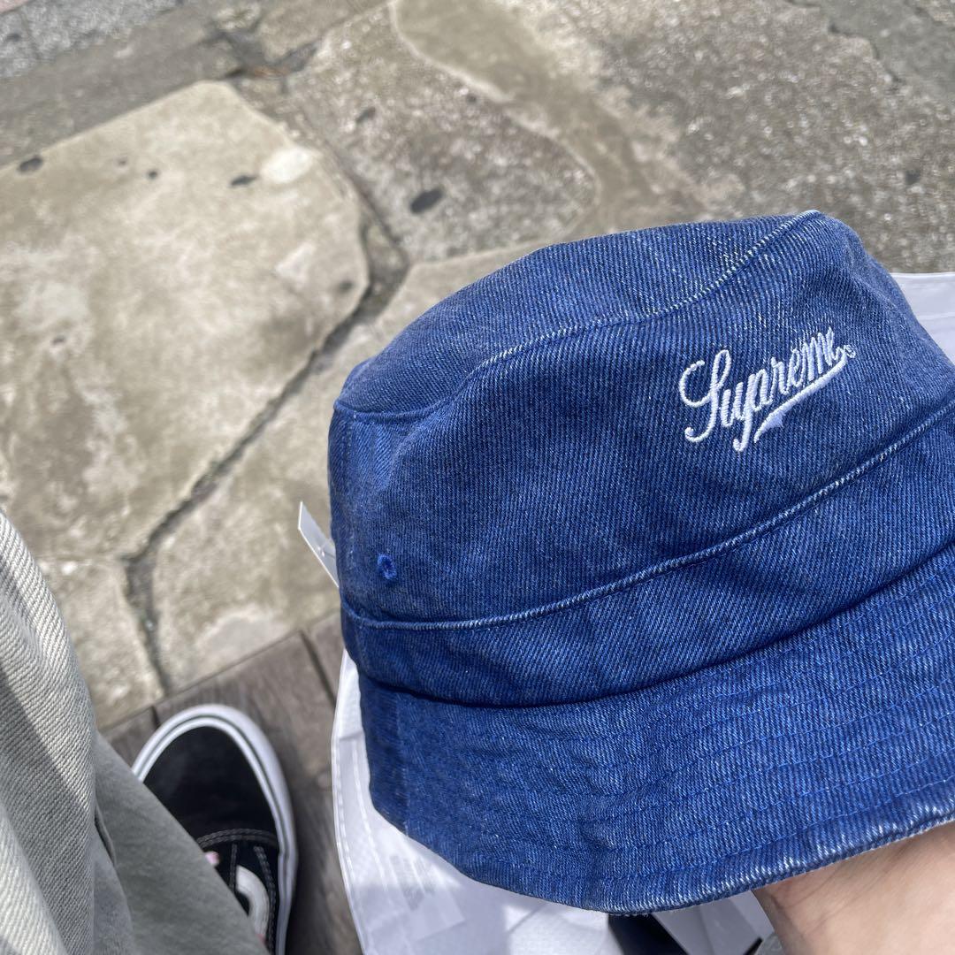 Supreme Coated Denim Crusher Royal 帽子