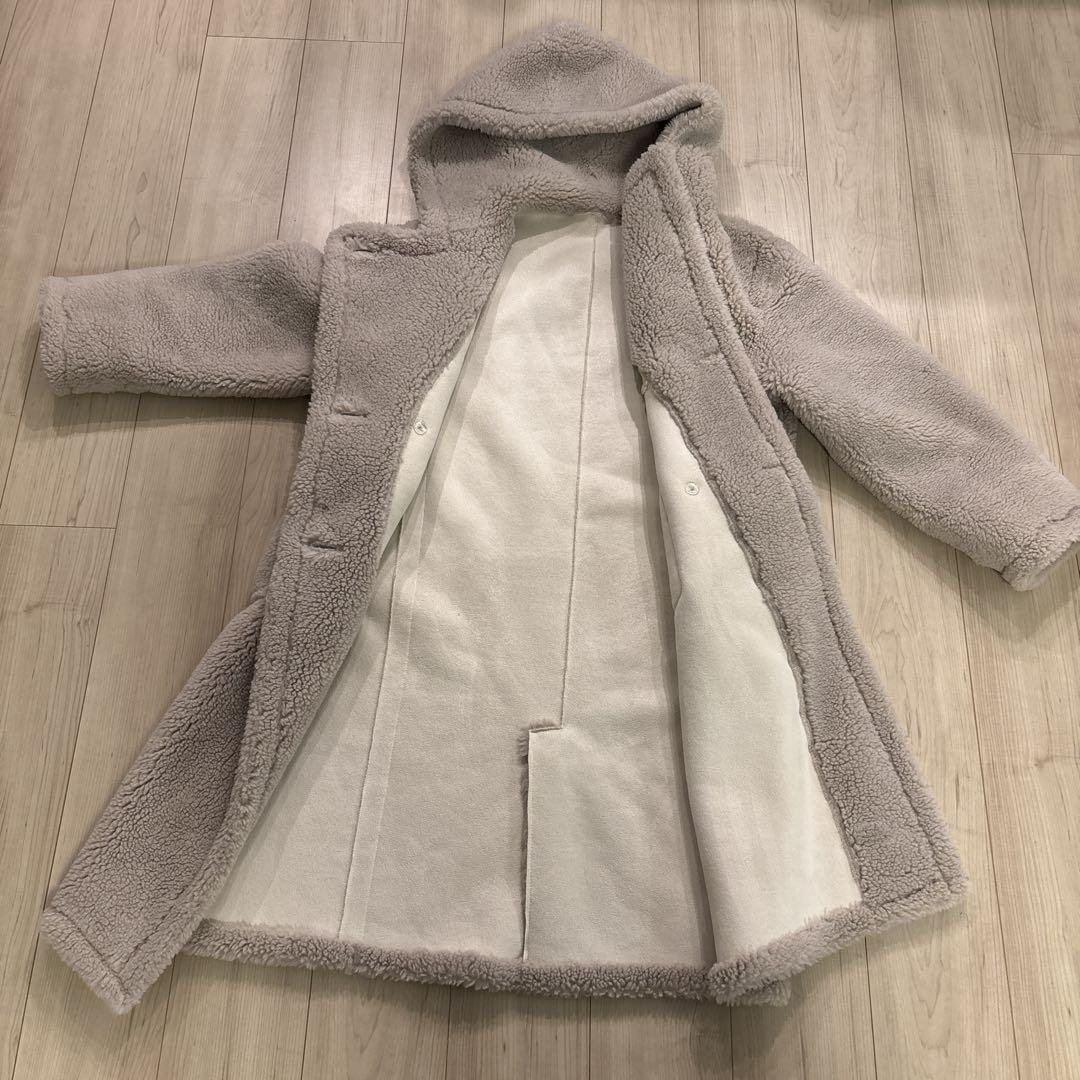 Her Lip ToのFaux Fur Hoodie Duffle Coat