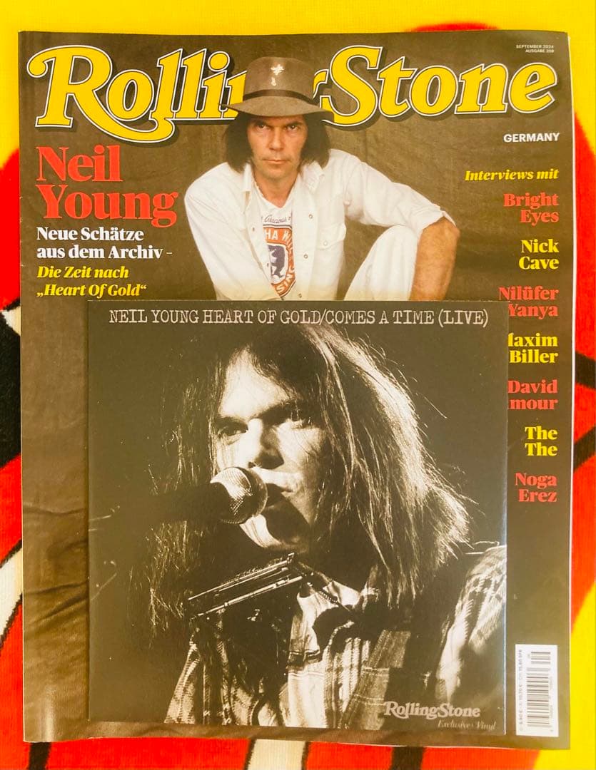 ニールヤング限定シングル ローリングストーンマガジンドイツ2024年9月号973 2025年最新レコード・コレクターズ 2024年9月号の人気アイテム