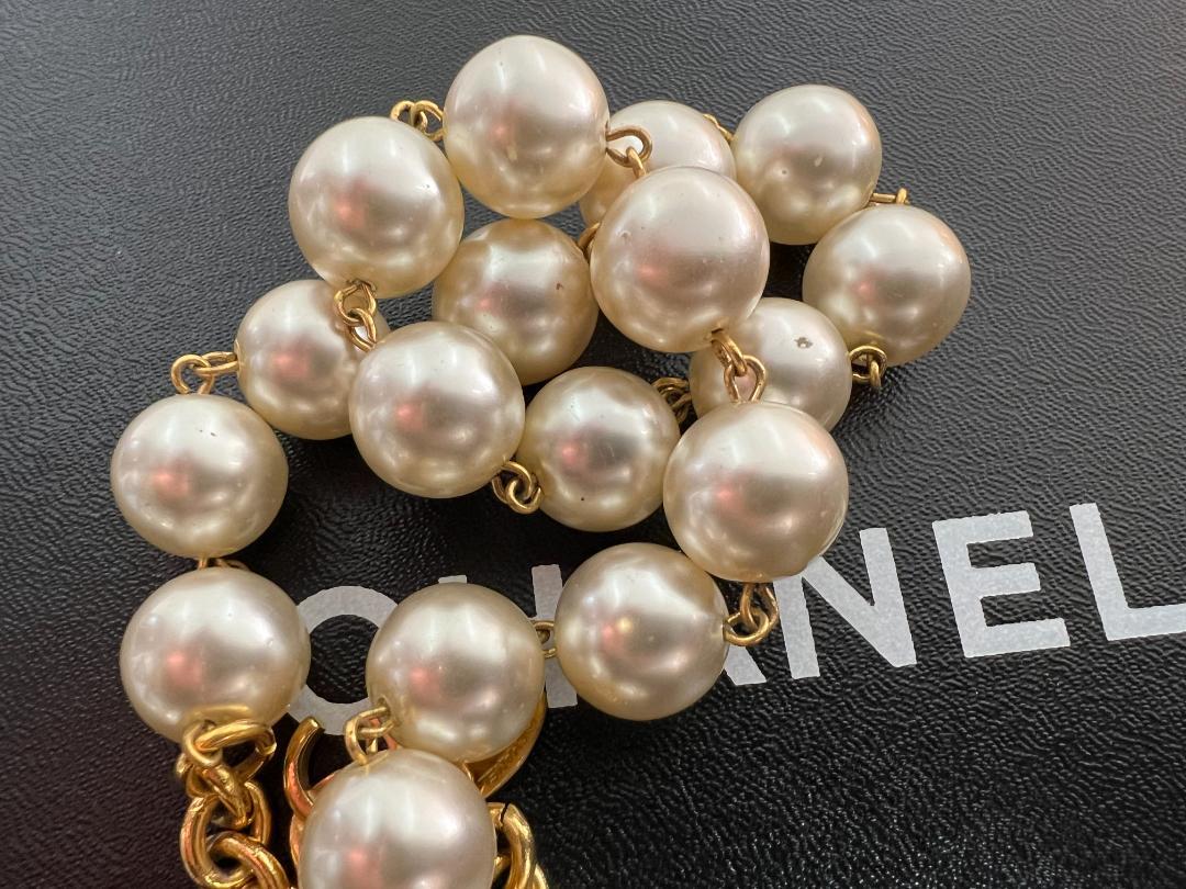 シャネル パール ネックレス 太陽モチーフ ヴィンテージ CHANEL