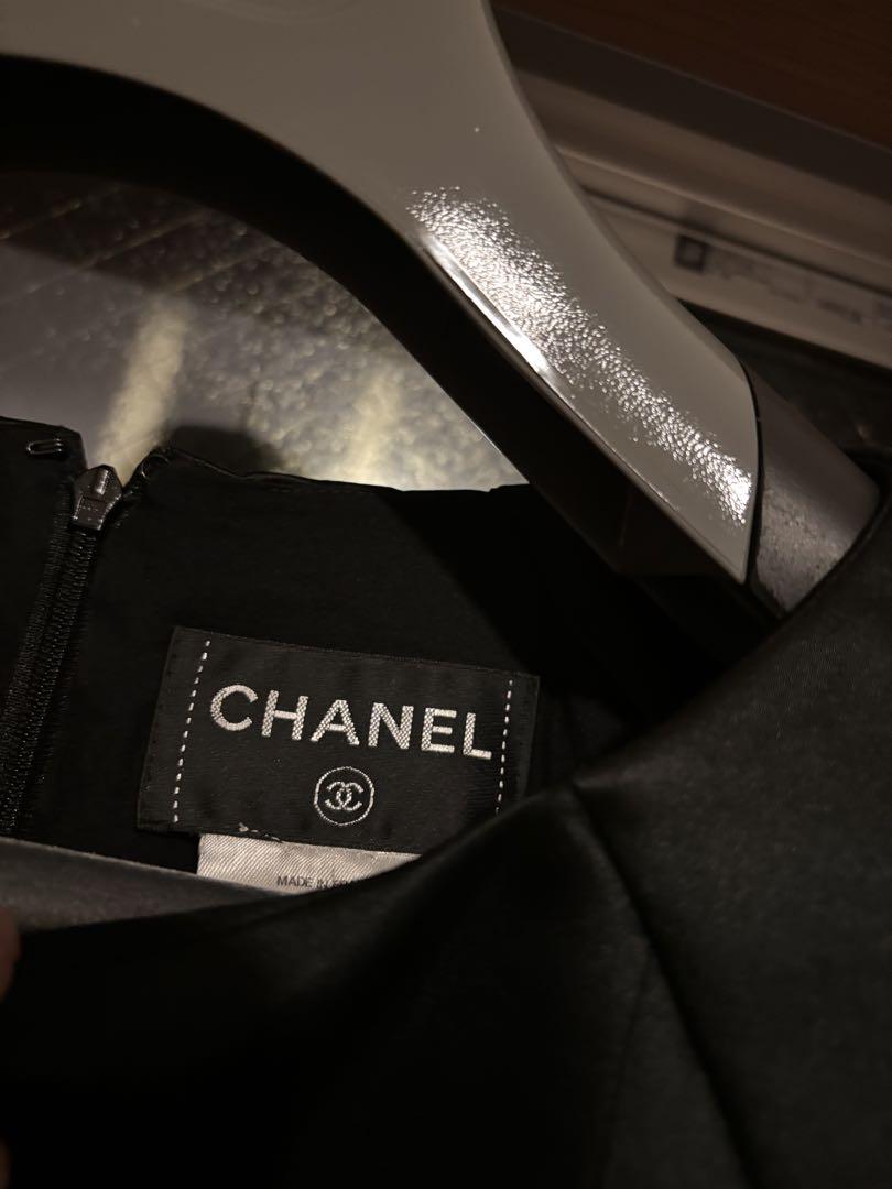 【極上美品】CHANEL シャネル シルク100%ワンピース　ブラック