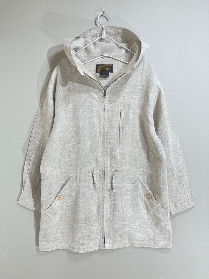 410 OLD Eddie Bauer A636 黒タグ リネン ジャケット L