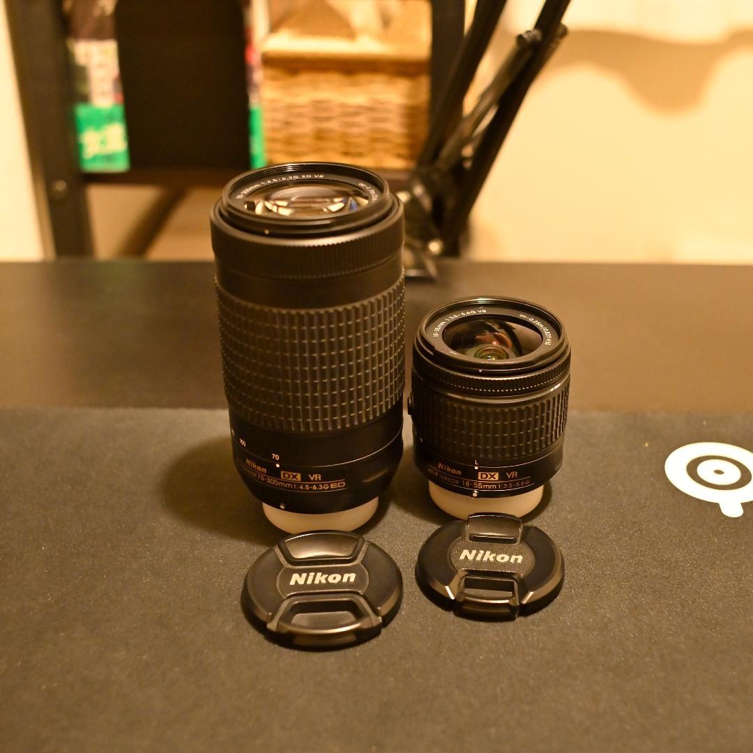 D5600 ダブルズームキット+保護フィルター+接写リング