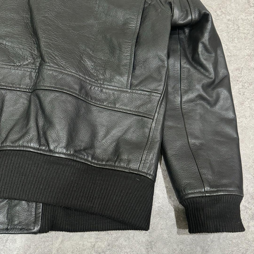 HORN WORKS 黒レザージャケット G-1 ボア G1 フライトジャケット