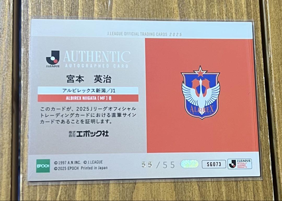 アルビレックス新潟 宮本英治選手 ガラポン クッション サイン
