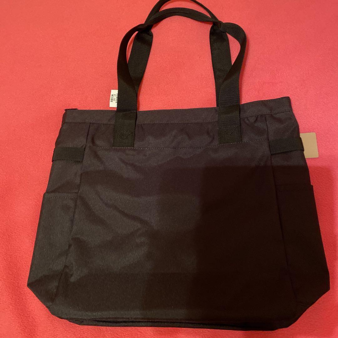 Naptime ブラックトートバッグ Picnicトートバッグ ブラック6号帆布＆ブラック（ S