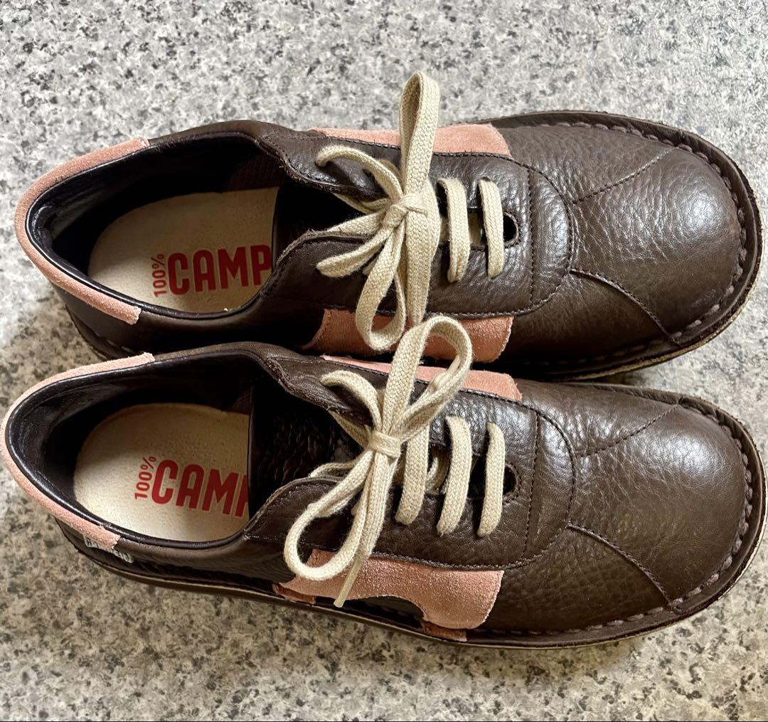 【美品】CAMPER カンペール　レザー カジュアルシューズ 37