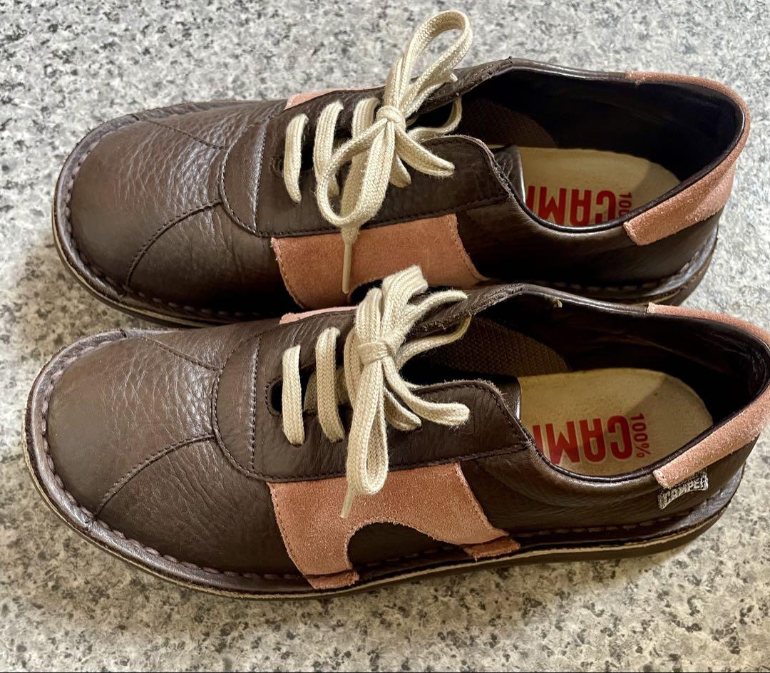 【美品】CAMPER カンペール　レザー カジュアルシューズ 37