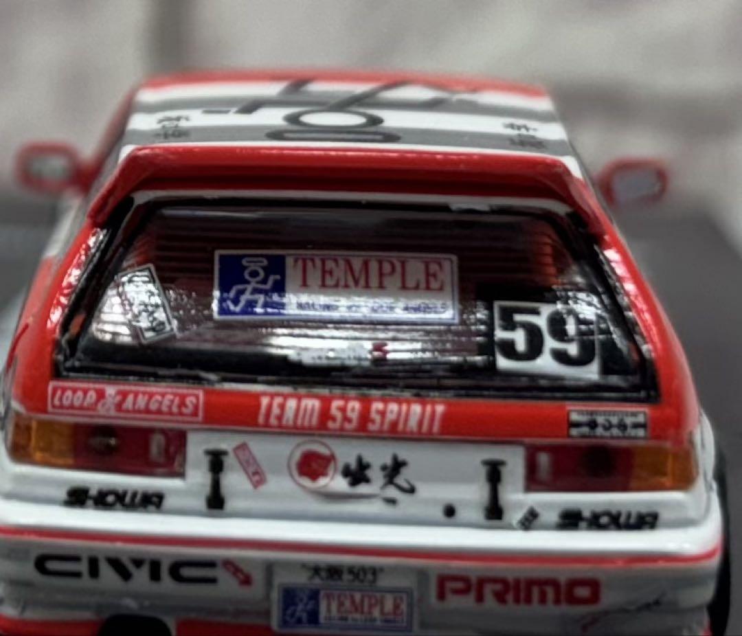 1/64 ホンダ シビック EF9 アタック筑波 出光テンプルレーシング大阪環状 1/64 ホンダ シビック EF9 アタック筑波 出光テンプルレーシング