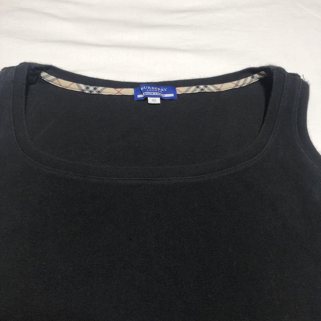 BURBERRY BLUE LABEL タンクトップ キャミソール38 黒系