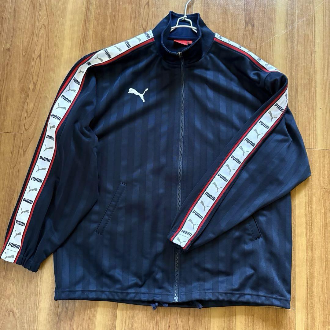 【人気】PUMA プーマ トラックジャケット ジャージ ネイビー XO