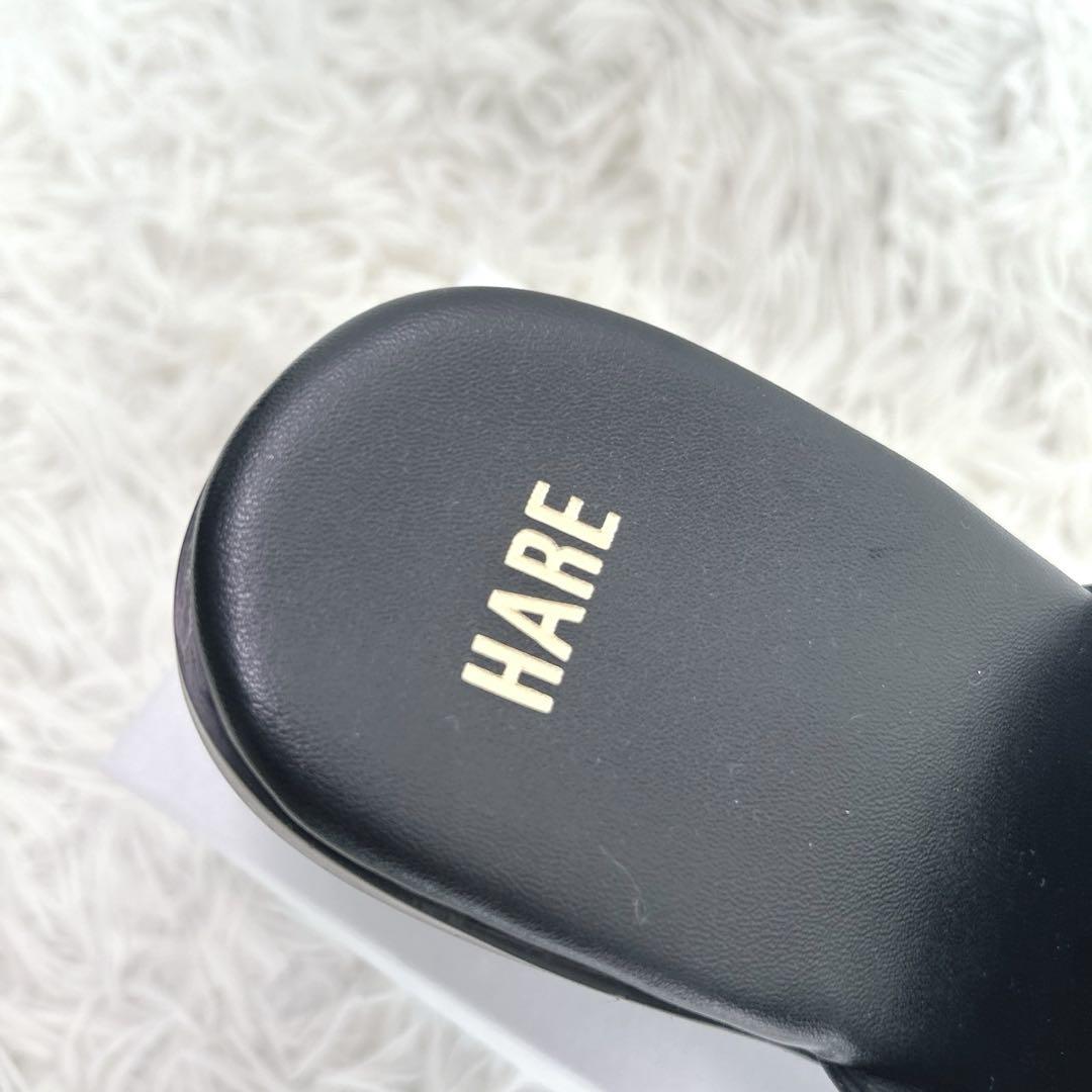 極美品✨完売品✨HARE ハレ　ビット　ヒール　ミュール サンダル　レザー