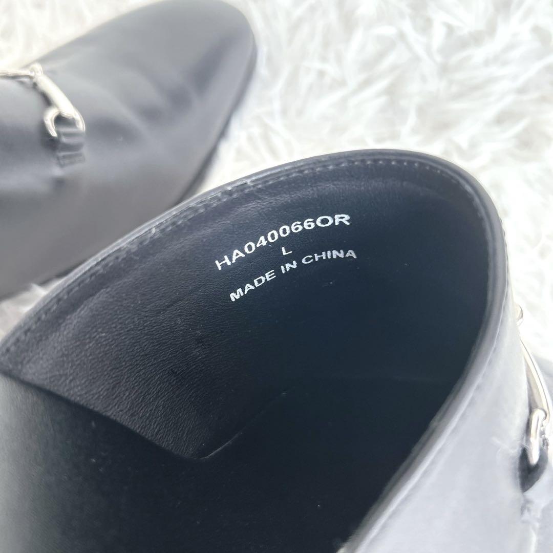 極美品✨完売品✨HARE ハレ　ビット　ヒール　ミュール サンダル　レザー