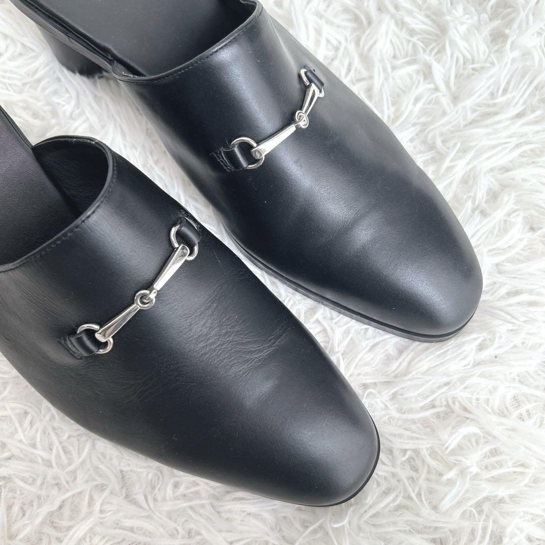 極美品✨完売品✨HARE ハレ　ビット　ヒール　ミュール サンダル　レザー