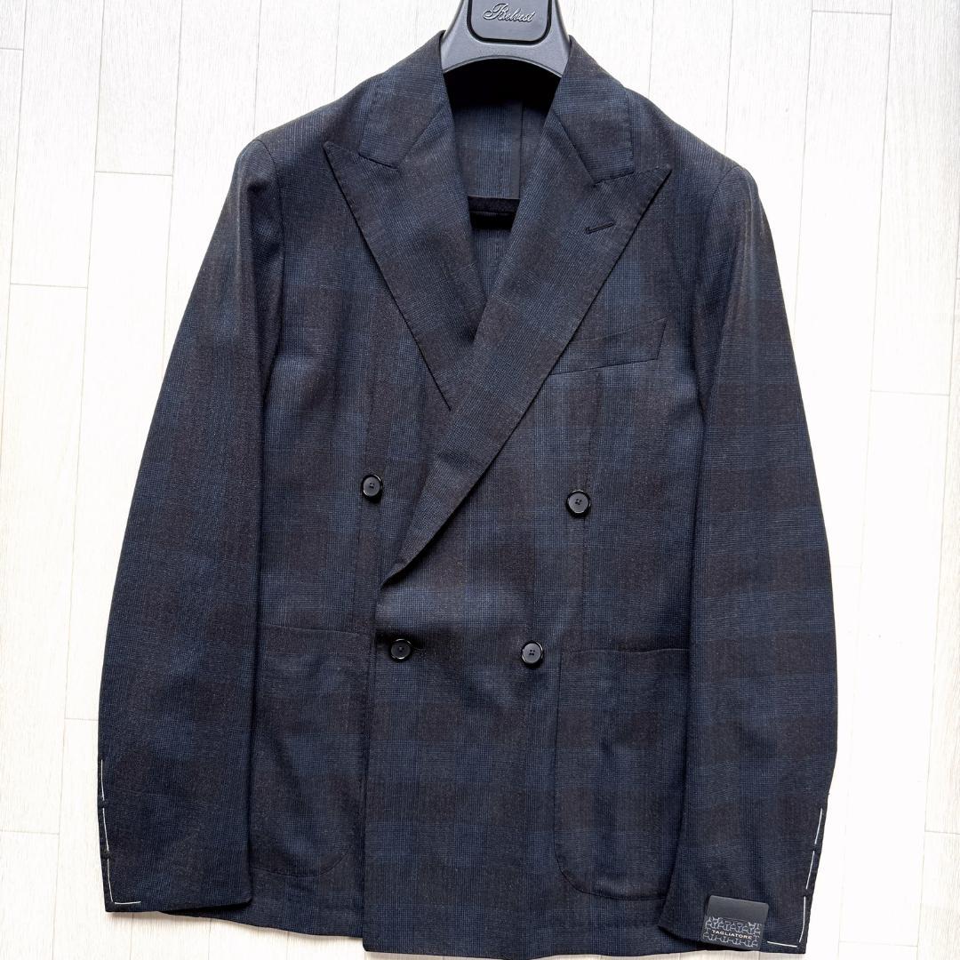 新品 TAGLIATORE 4B ダブル ウール テーラード ジャケット