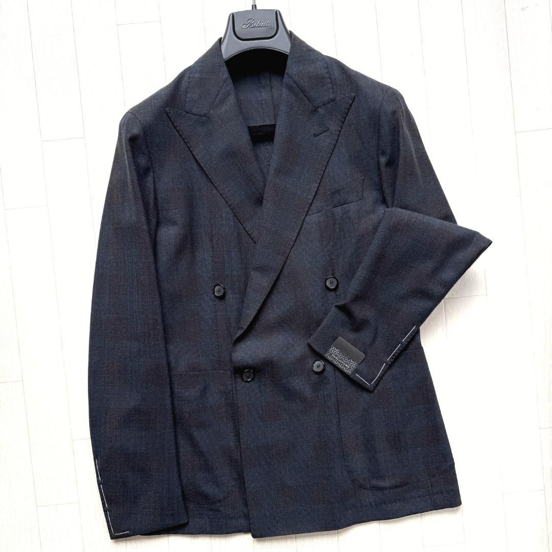 新品 TAGLIATORE 4B ダブル ウール テーラード ジャケット
