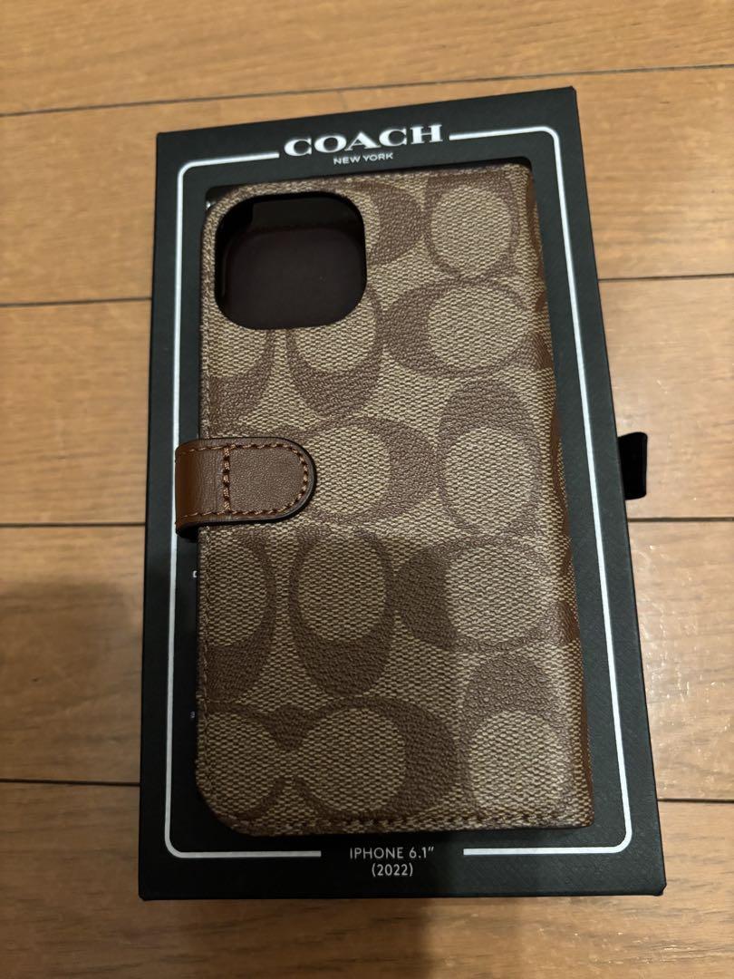 【未使用】　コーチ iPhone用手帳型ケース　6.1インチ　iPhone14 Amazon.co.jp: Coach コーチ iPhone14pro ケース スマホケース