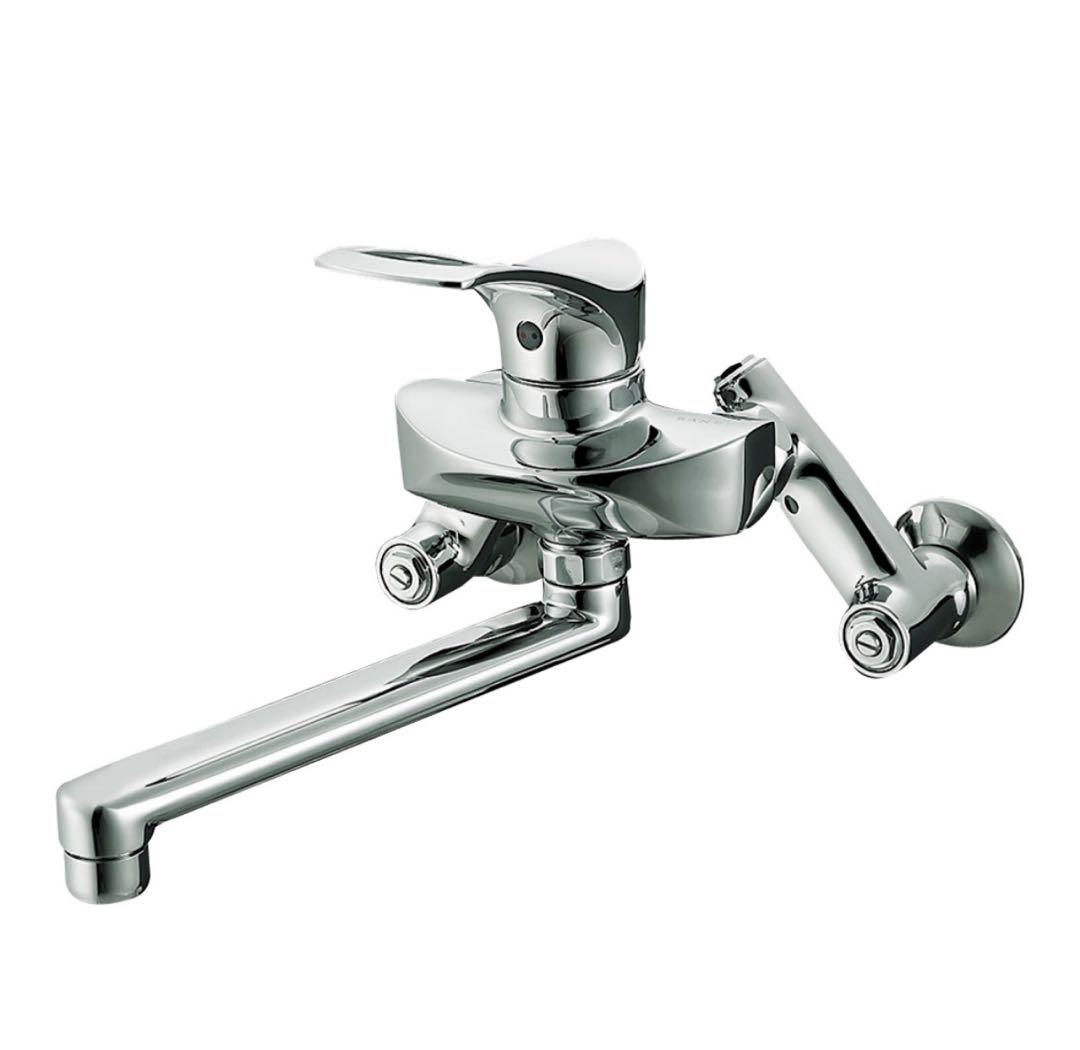 【新品未使用品】壁付シングル混合栓 SANEI K1712-3U-13