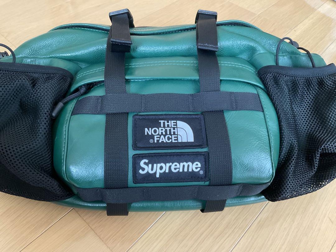 Supreme×THE NORTH FACE レザーマウンテンウエストバッグ