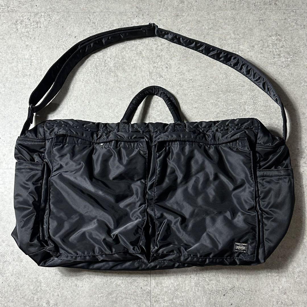 美品 porter XL タンカー ボストンバッグ 黒 大容量 TANKER(タンカー) BOSTON BAG(L) | 吉田カバンホームページ