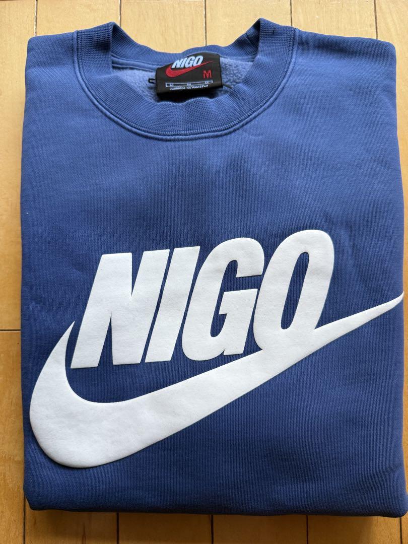 新品未使用 紺M NIGO x Nike NRG Crew Fleece
